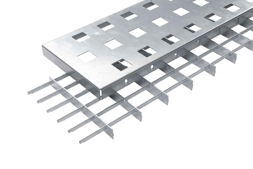 Übersicht der SEPGrate Coverrost Varianten in verzinkter und beschichteter Ausführung.