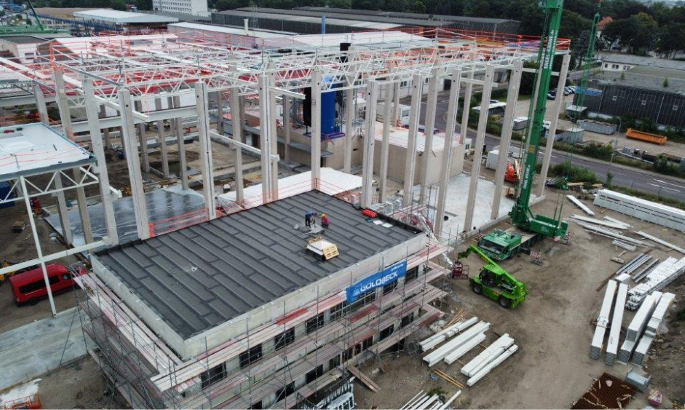Rückblick auf den Rohbau der neuen Feuerverzinkung Genthin